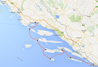 Ruta Dubrovnik Split navegando por el adriatico
