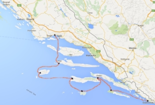 Ruta Split Dubrovnik navegando por lastovsko
