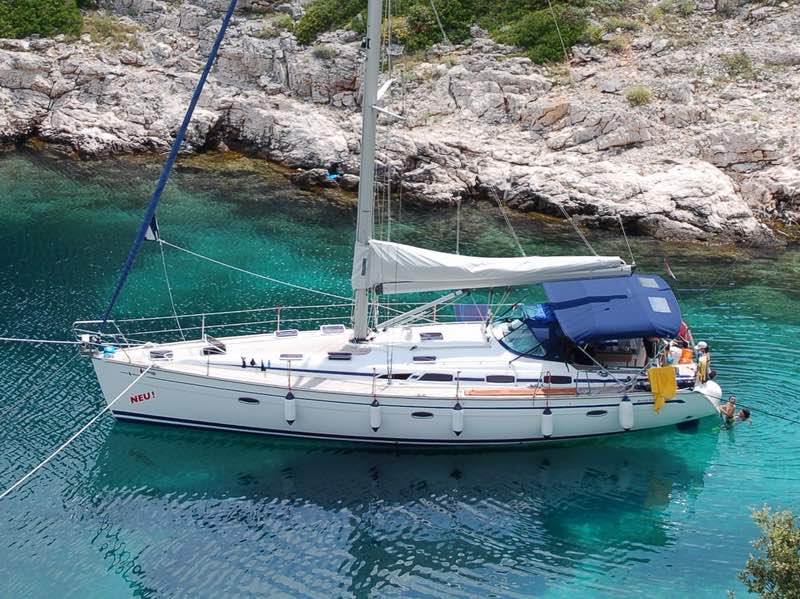 velero-en-croacia-47 pies navegando en el mar adriatico